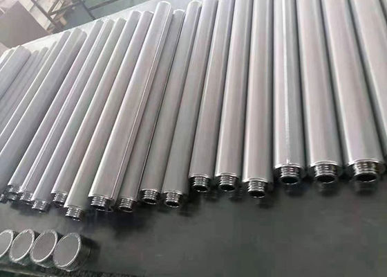 SS316 SS304 Cylindrical Sintered Stainless Steel Filter 99% Rating Non Rusting