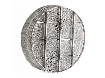 SS304 316  316L Wire Mesh Demister Pad  Customizable Thickness And Segment Plans