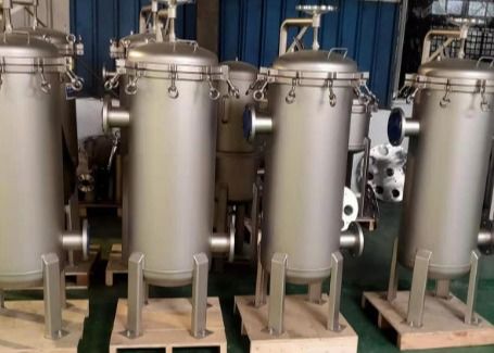 Water Impurity Filtration Five Core 304 Stainless Steel Cartridge Filter Housing