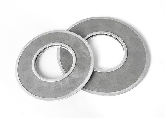 SS304 SS316  Woven Wire Mesh SPL Filter Mesh Disc Edge Packed