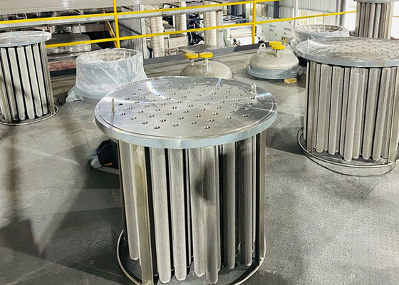 SS316 SS304 Cylindrical Sintered Stainless Steel Filter 99% Rating Non Rusting