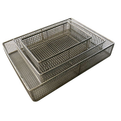 Reusable Medical Disinfection Wire Mesh Instrument Sterilization Basket 304 316