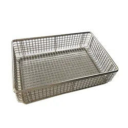 Reusable Medical Disinfection Wire Mesh Instrument Sterilization Basket 304 316