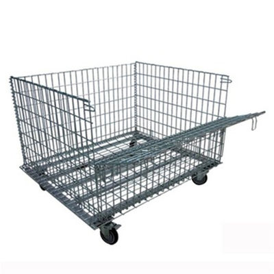 Metallic Wire Mesh Storage Cages Corrosion Protection For Heavy Stocks