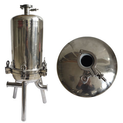 Big Water Flow Cartridge Filter Housing  Strong Blowdown Capacity Quick Open
