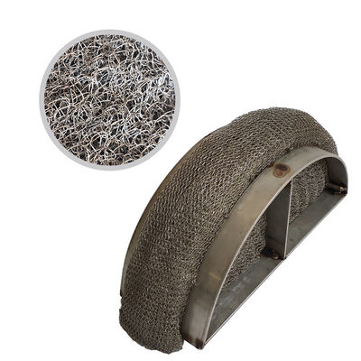 Square Hole Wire Mesh Demister Pad , Wire Mesh Pad For Chemical Columns