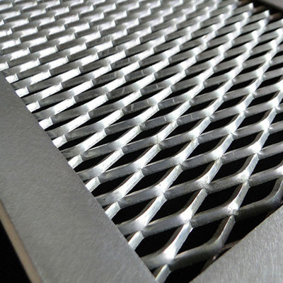 SS Copper Aluminium Expanded Metal Mesh Heavy Type  Hexagonal Opening