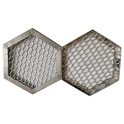 Custom SS Expanded Aluminium Mesh , Metal Grill Wire Mesh Diamond Hole