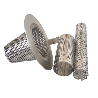 Custom Made 304 316  Stainless Steel Drain Net Strainer Perforated Metal Mesh