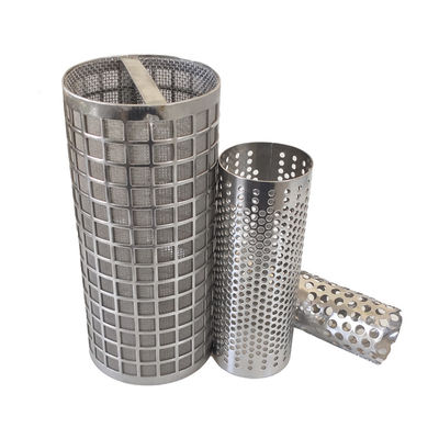 Custom Made 304 316  Stainless Steel Drain Net Strainer Perforated Metal Mesh