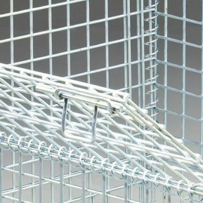 Collapsible Welded  Steel Mesh Storage Cages  Mesh Cages For Storage