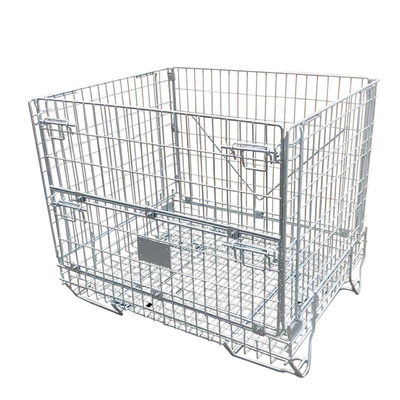 Collapsible Welded  Steel Mesh Storage Cages  Mesh Cages For Storage