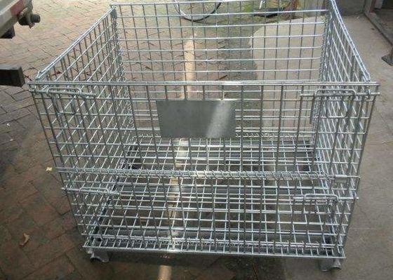 1000kg Galvanized Stackable Sliver Wire Container Storage Cages
