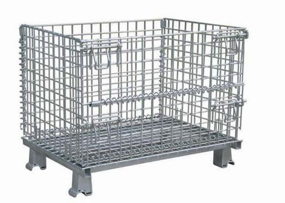 1000kg Galvanized Stackable Sliver Wire Container Storage Cages