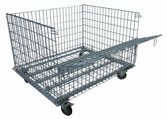 1000kg Galvanized Stackable Sliver Wire Container Storage Cages