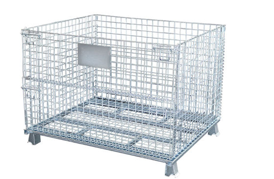 Stainless Steel Folding Metal Frame 2000kg Wire Mesh Storage Cages 6.4mm