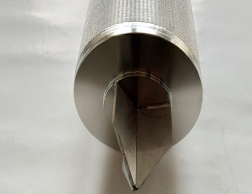Powder Sintering 0.3um Inner Diameter 28mm Stainless Steel Filter Cartridge