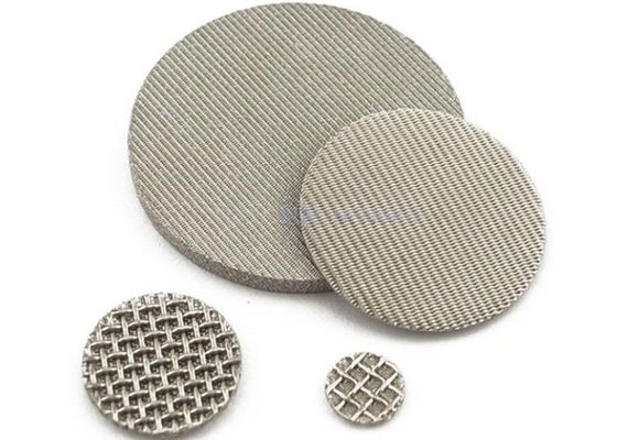Round Stainless Steel Multi Layer 200um Sintered Metal Filter Disc