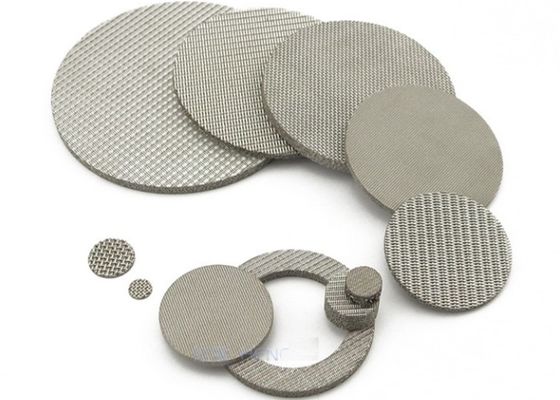 Round Stainless Steel Multi Layer 200um Sintered Metal Filter Disc