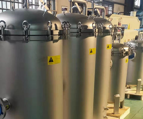 Water Impurity Filtration Five Core 304 Stainless Steel Cartridge Filter Housing