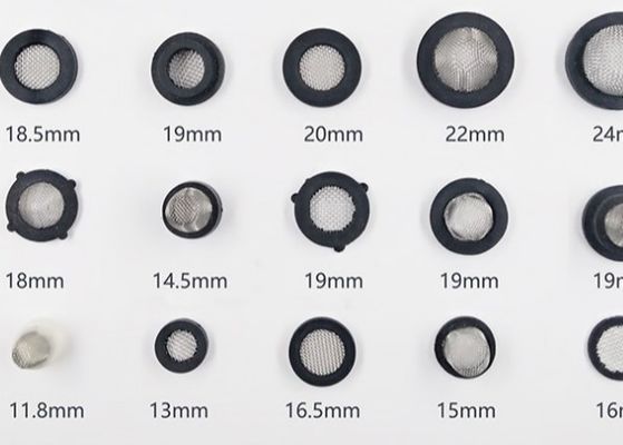 40 Microns Faucet Pipe Interface Mesh  Custom Diameter Ss201 Metal Mesh Filter Screen