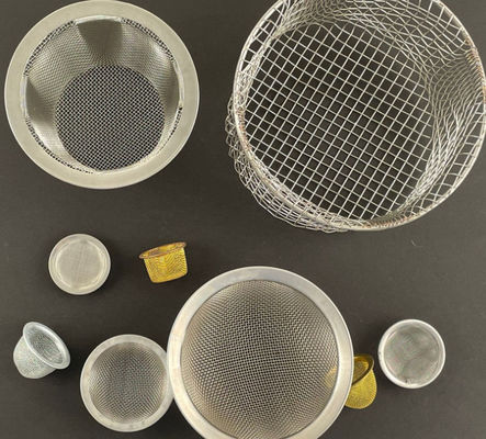 Custom Size 30mm Diameter 80um Wire Mesh Disc Impurity Removal Cap
