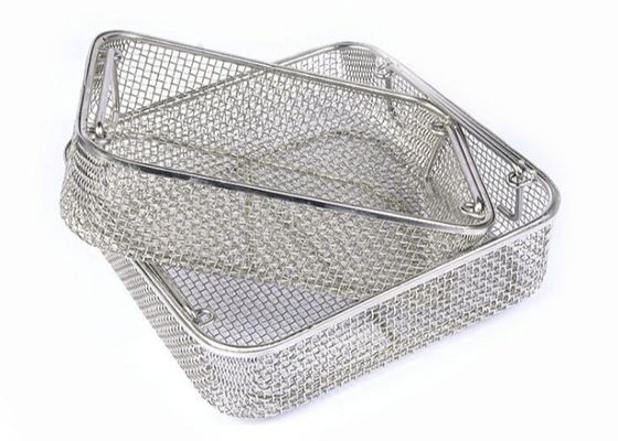 Medical Kitchen 22cm Stainless Steel Strainer Basket Round Square Large Hole