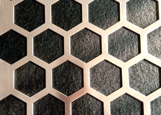 1.0mm Thick Galvanized Perforated Metal Sheet Customized Hole Shape Decoration