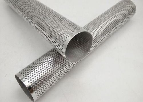 Mesh Screen Filter 304 Stainless Steel Perforated Tube For Automotive Exhaust System
