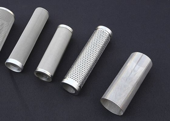 1 - 100 Micron Sintered Stainless Steel Filter 316l Mesh Cylindrical